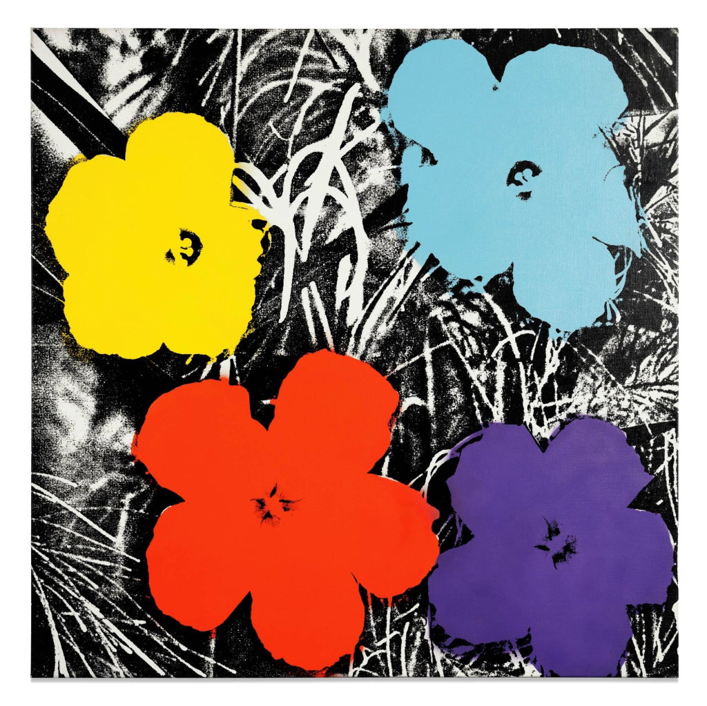 Super Bloom: Andy Warhol's Flowers
 Flowers by Andy Warhol estimated at $10m (low) to $15m (high). Image courtesy of Sotheby's