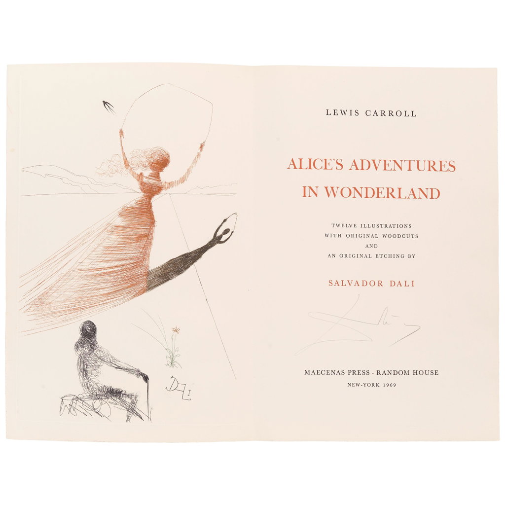 Alice's Adventures in Wonderland by Salvador Dali sold for $11,500. Image courtesy of Bonhams