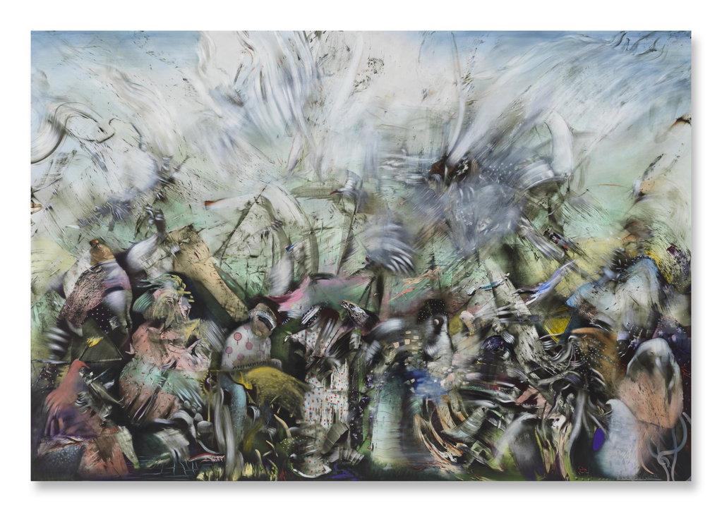 Homo Deus by Ali Banisadr estimated at $350,000 (low) to $550,000 (high). Image courtesy of Christie's
