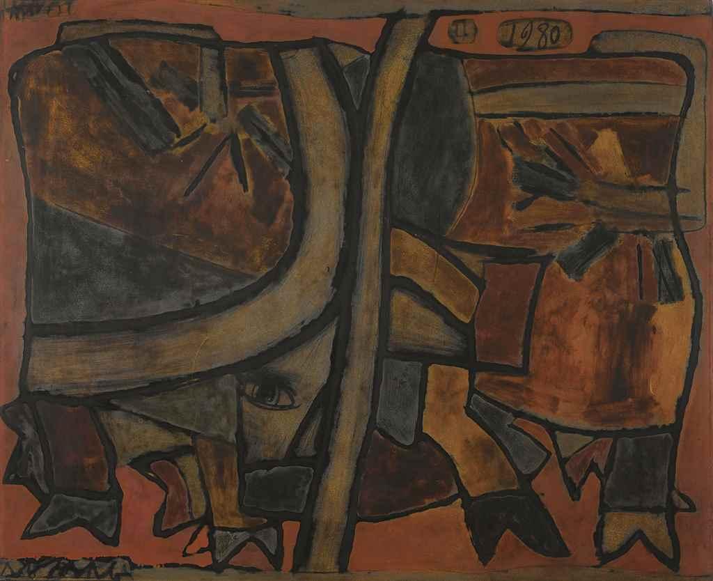 Buffaloes (1980). Sold for $51,800 in 2016. Image courtesy of Christie's