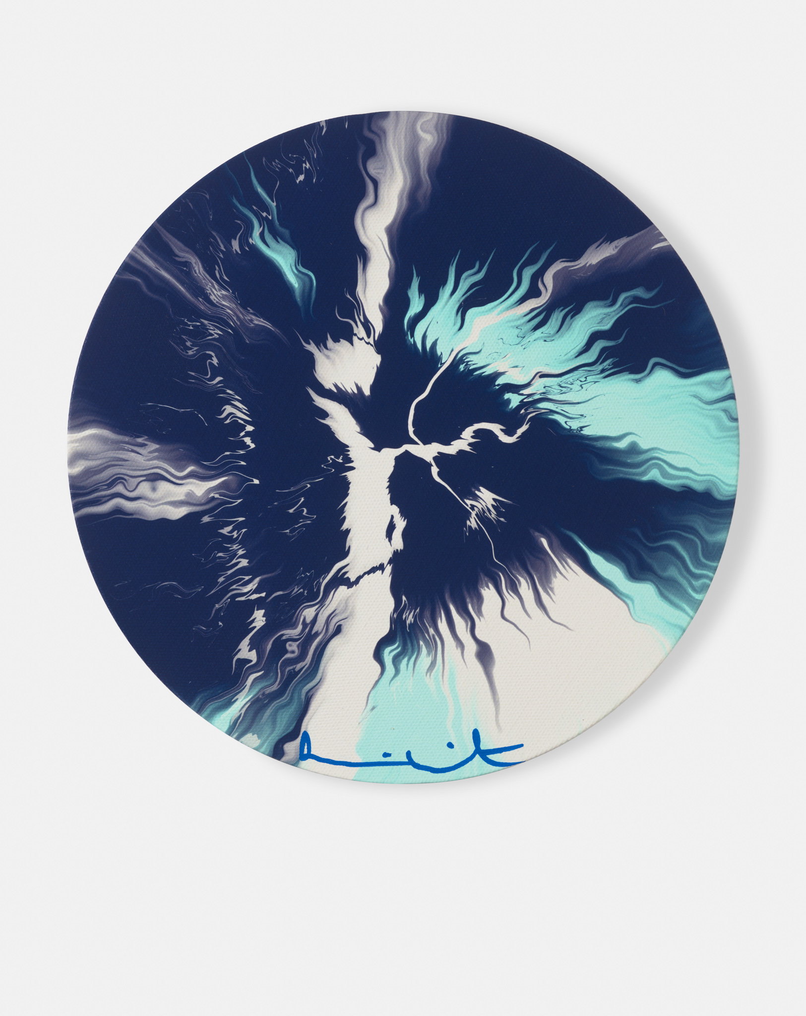 Beautiful, Joyous Rain Bursting River Painting image #1 main image