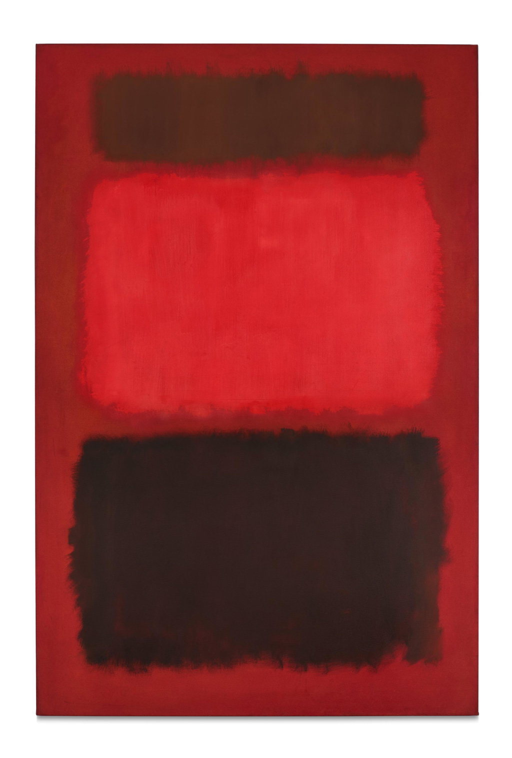 Brown and Blacks in Reds by Mark Rothko estimated at $70m (low) to $100m (high). Image courtesy of Sotheby's