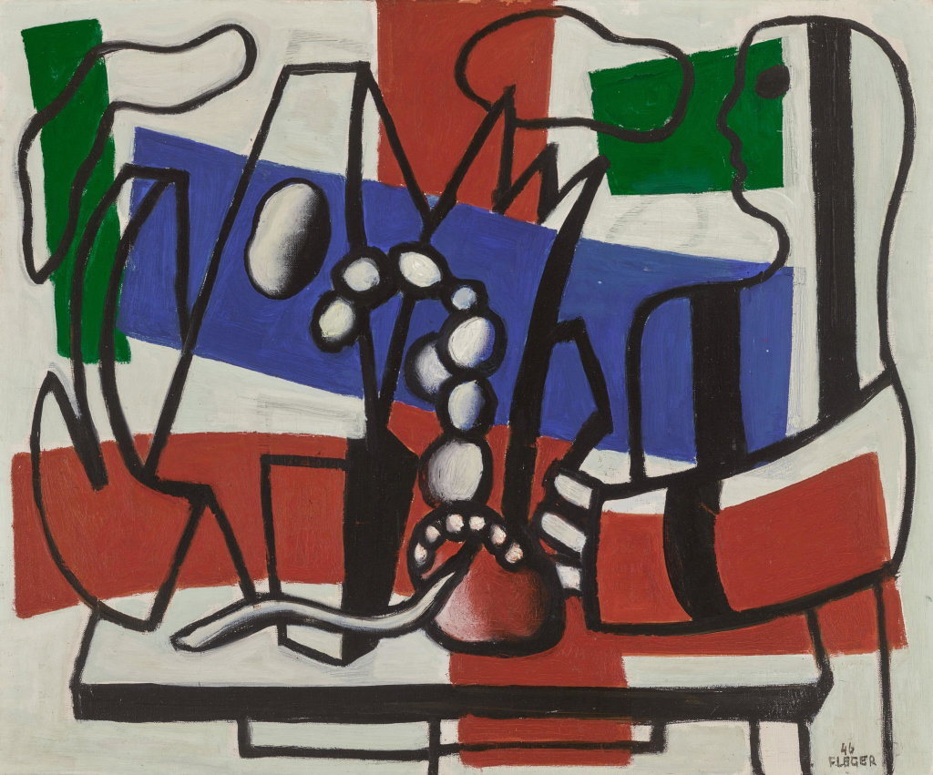 Nature morte en rouge et bleu. Image courtesy of Sotheby's
