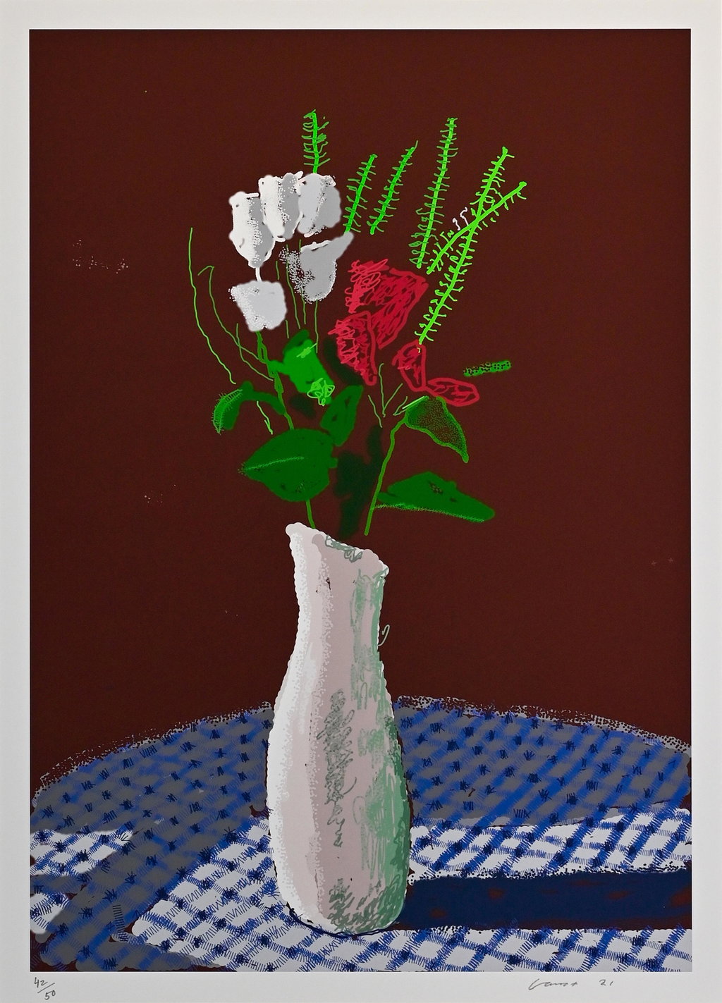30th January 2021, The First One by David Hockney sold for $59,400. Image courtesy of Sotheby's