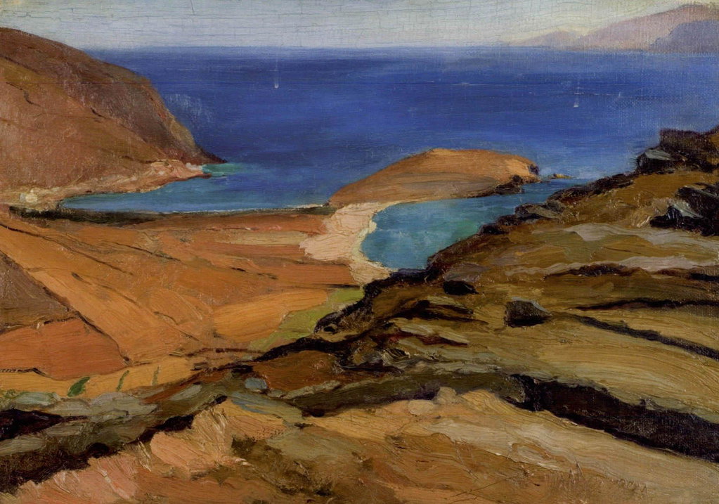 Shores of Tinos (Undated). Sold for $207,700 in 2006. Image courtesy of Bonhams