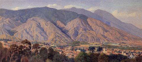 Vista del valle de Caracas desde el Calvario (1927). Sold for $148,800 in 2001. Image courtesy of Sotheby's