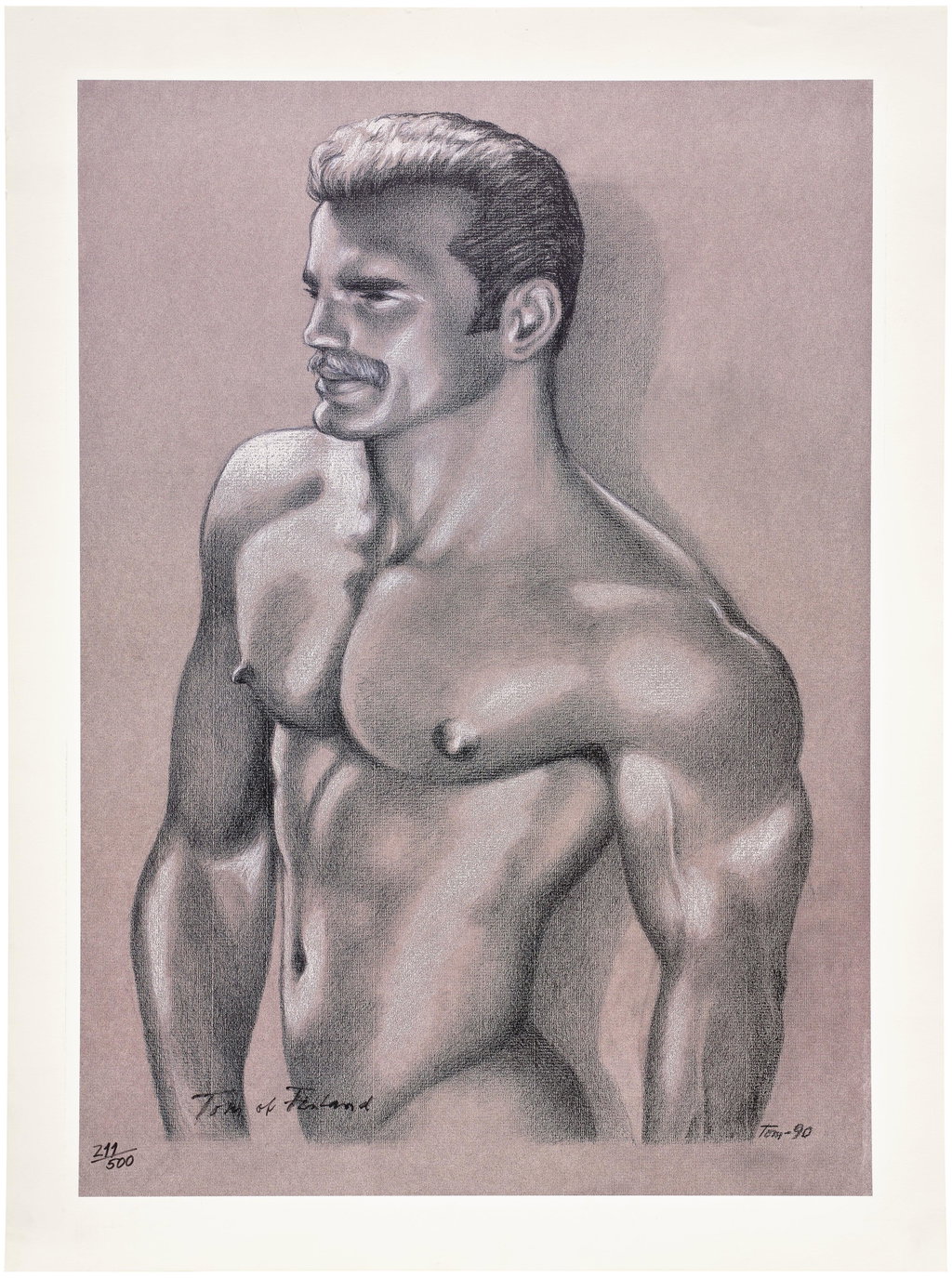 Perfection by Tom of Finland sold for $7,740 (674% above estimate). Image courtesy of Phillips