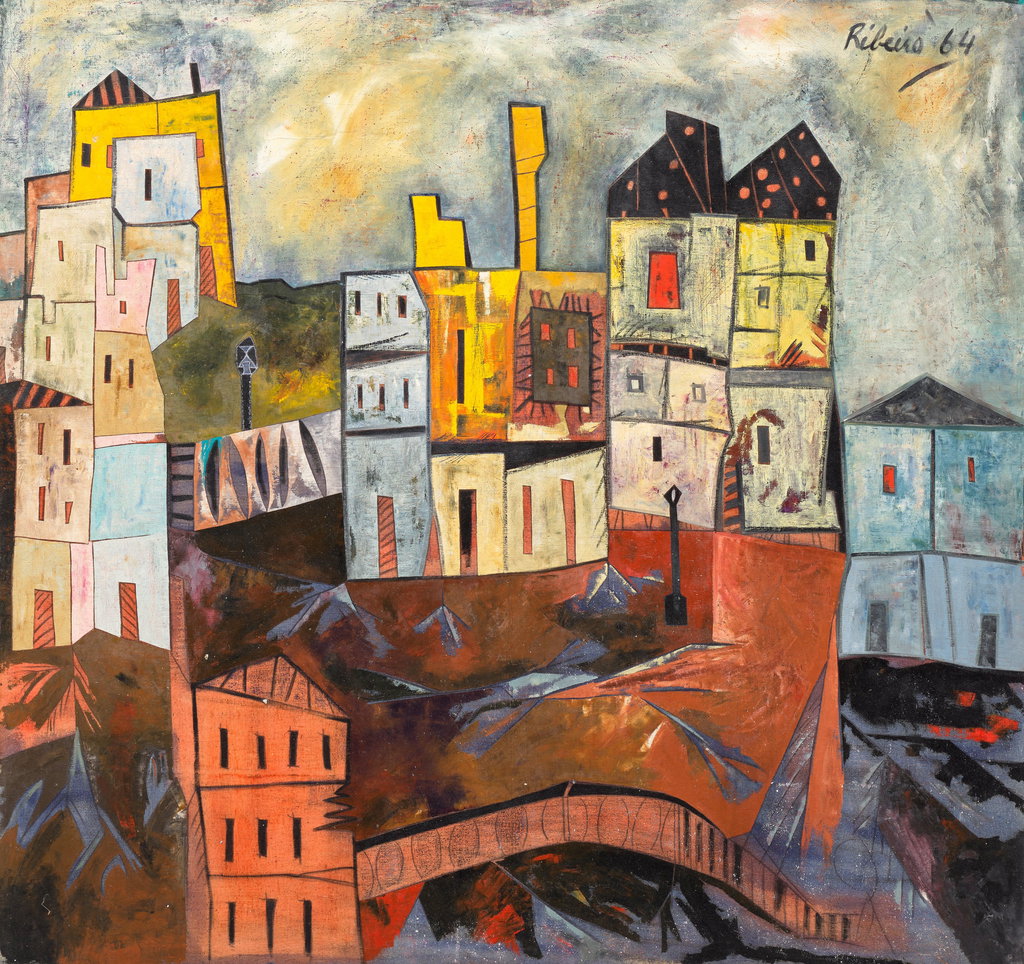Landscape at Noon by Lancelot Ribeiro sold for $689,800. Image courtesy of Phillips