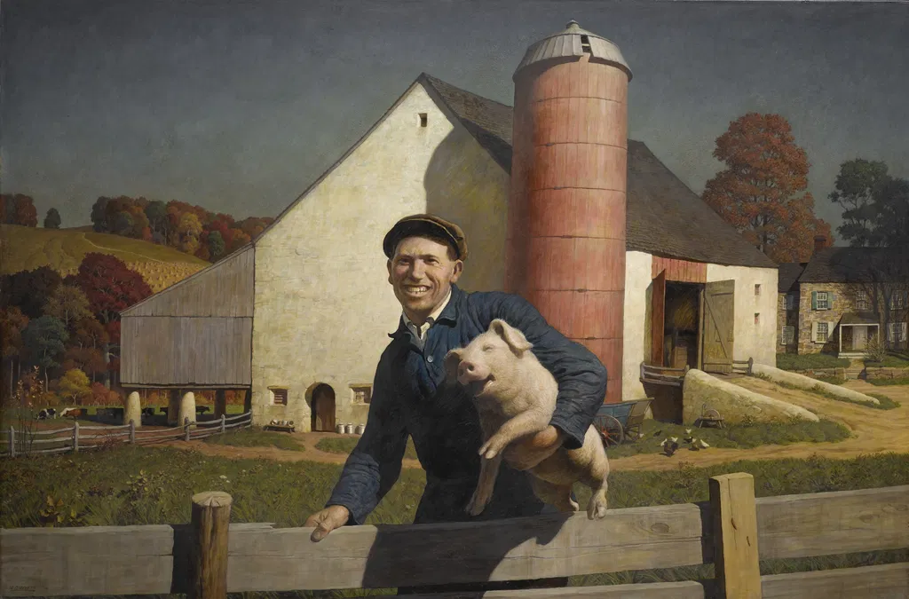 Portrait Of A Farmer (pennsylvania Farmer). Image courtesy of Sotheby's