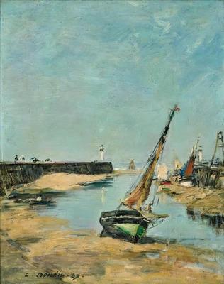 Trouville, The Harbour Pier at Low Tide. Image courtesy of Dorotheum