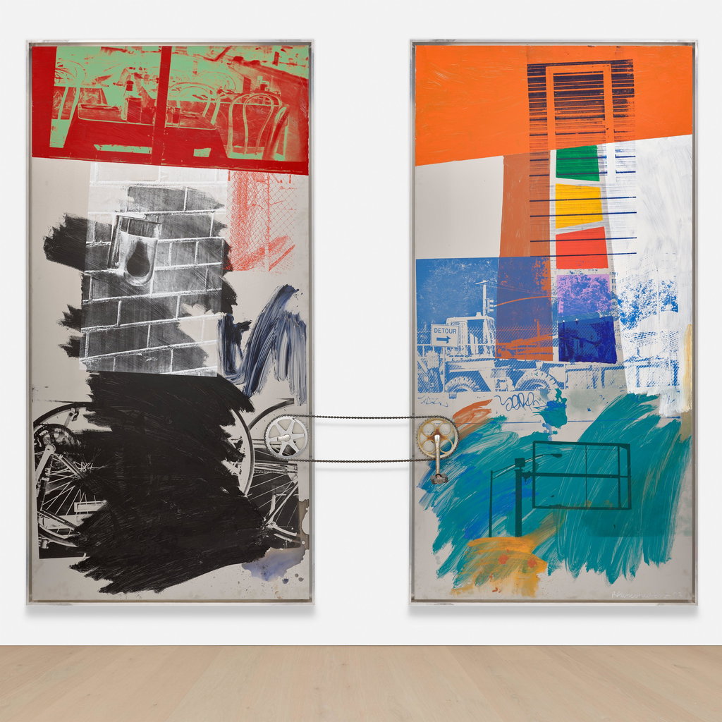 Climb (Urban Bourbon) by Robert Rauschenberg estimated at $500,000 (low) to $700,000 (high). Image courtesy of Phillips