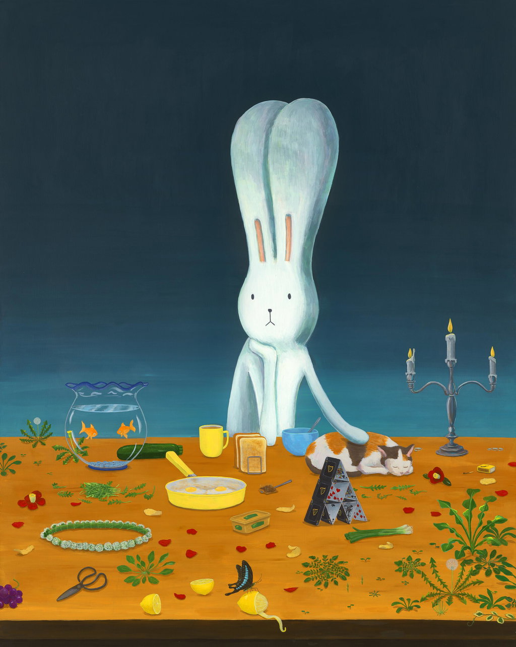 A Breakfast in January (2020). Sold for $321,700 in 2023. Image courtesy of Christie's