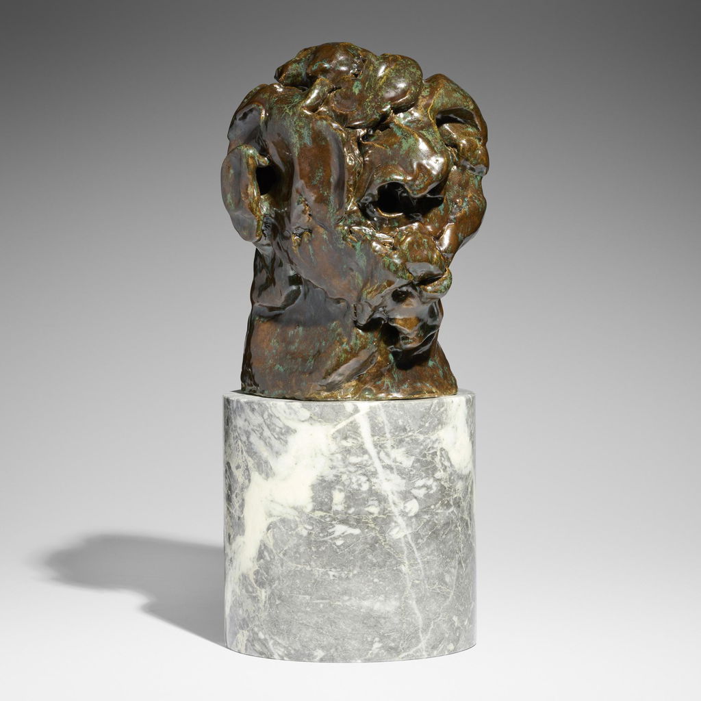Head (Gatekeeper No. 6) by Arthur Balder sold for $40,600. Image courtesy of Rago Arts & Auction Center