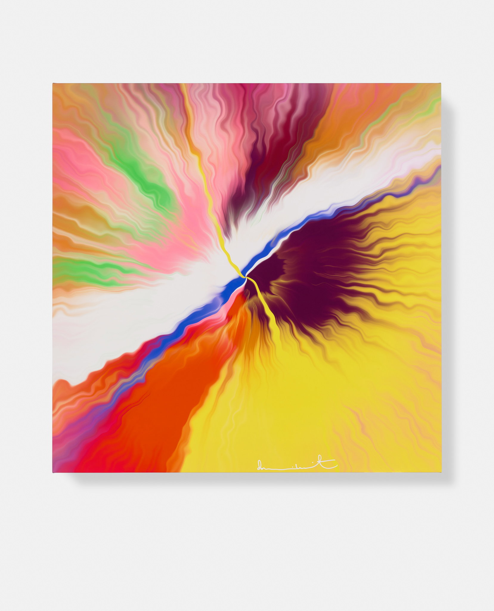 Beautiful, Greatly Important To Mankind, Choral Bursting River Painting image #1 main image