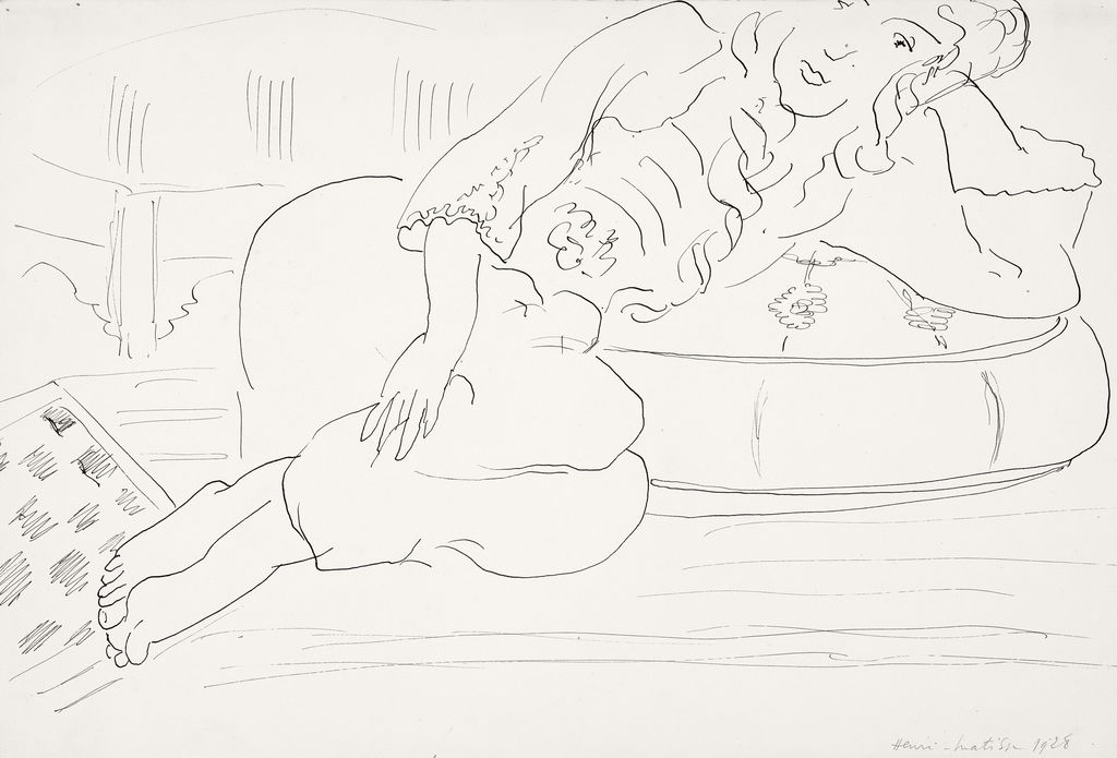 Odalisque; damier, coussin. Image courtesy of Christie's