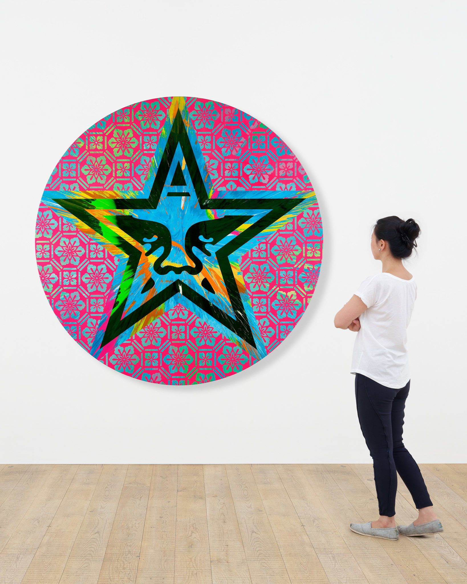 Beautiful Exploding Icon Star 2 Spin Roses Painting scale image