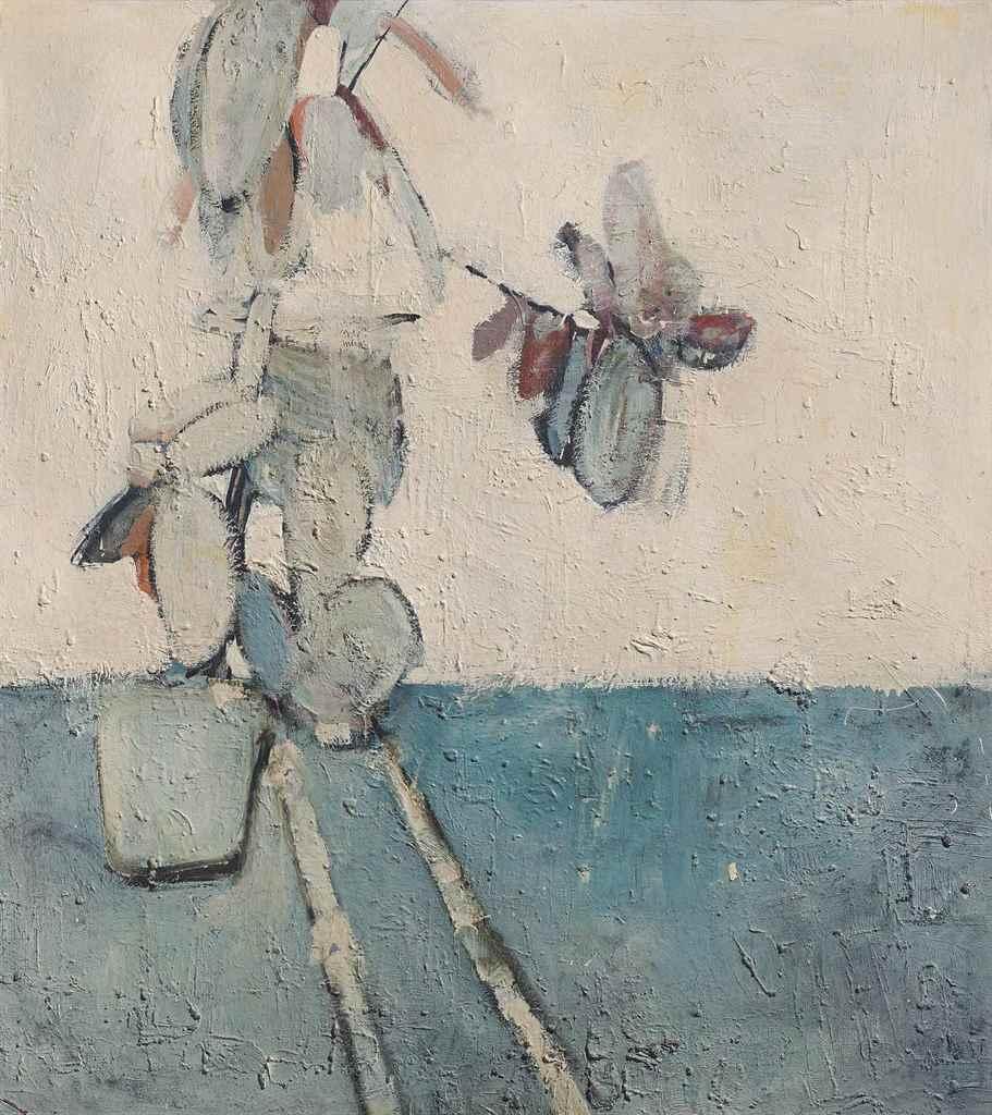 Rubber Plant And Skeleton by David Hockney sold for $463,300. Image courtesy of Phillips