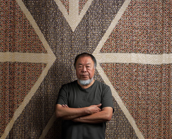 Ai Weiwei at Aviv Studios.