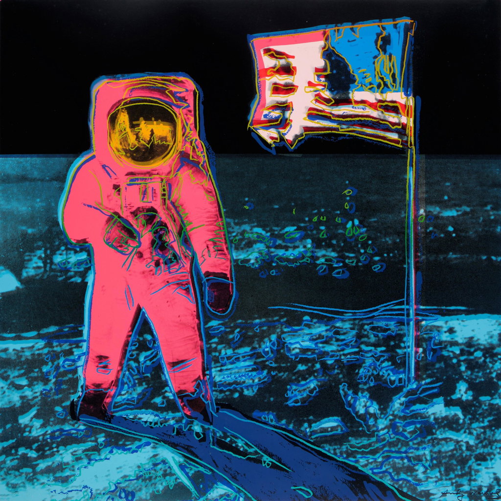 Moonwalk by Andy Warhol sold for $358,400. Image courtesy of Sotheby's