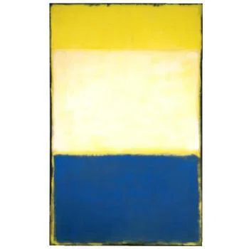 No. 6 (Yellow, White, Blue Over Yellow on Gray) (1954). Sold for $17.37m in 2004. Image courtesy of Sotheby's