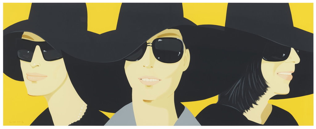 Black Hat 4 by Alex Katz sold for $63,500. Image courtesy of Christie's