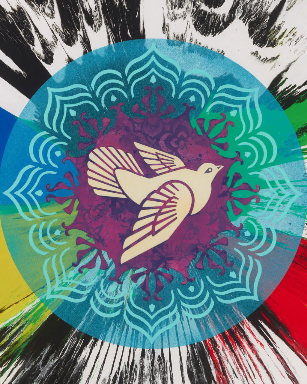 Shepard Fairey and Damien Hirst