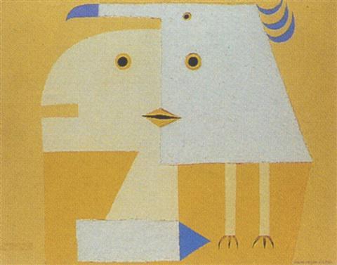 Visage de l'air (1960). Sold for $407,700 in 1990. Image courtesy of Loudmer