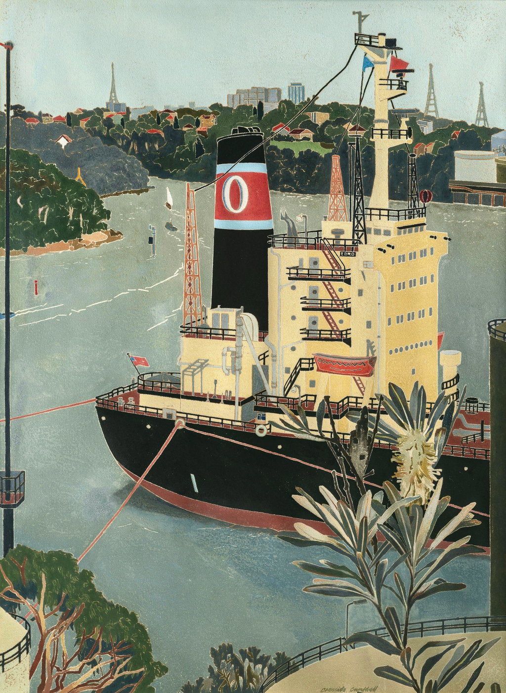 The Ebro, Gore Bay by Cressida Campbell sold for $61,700. Image courtesy of Bonhams