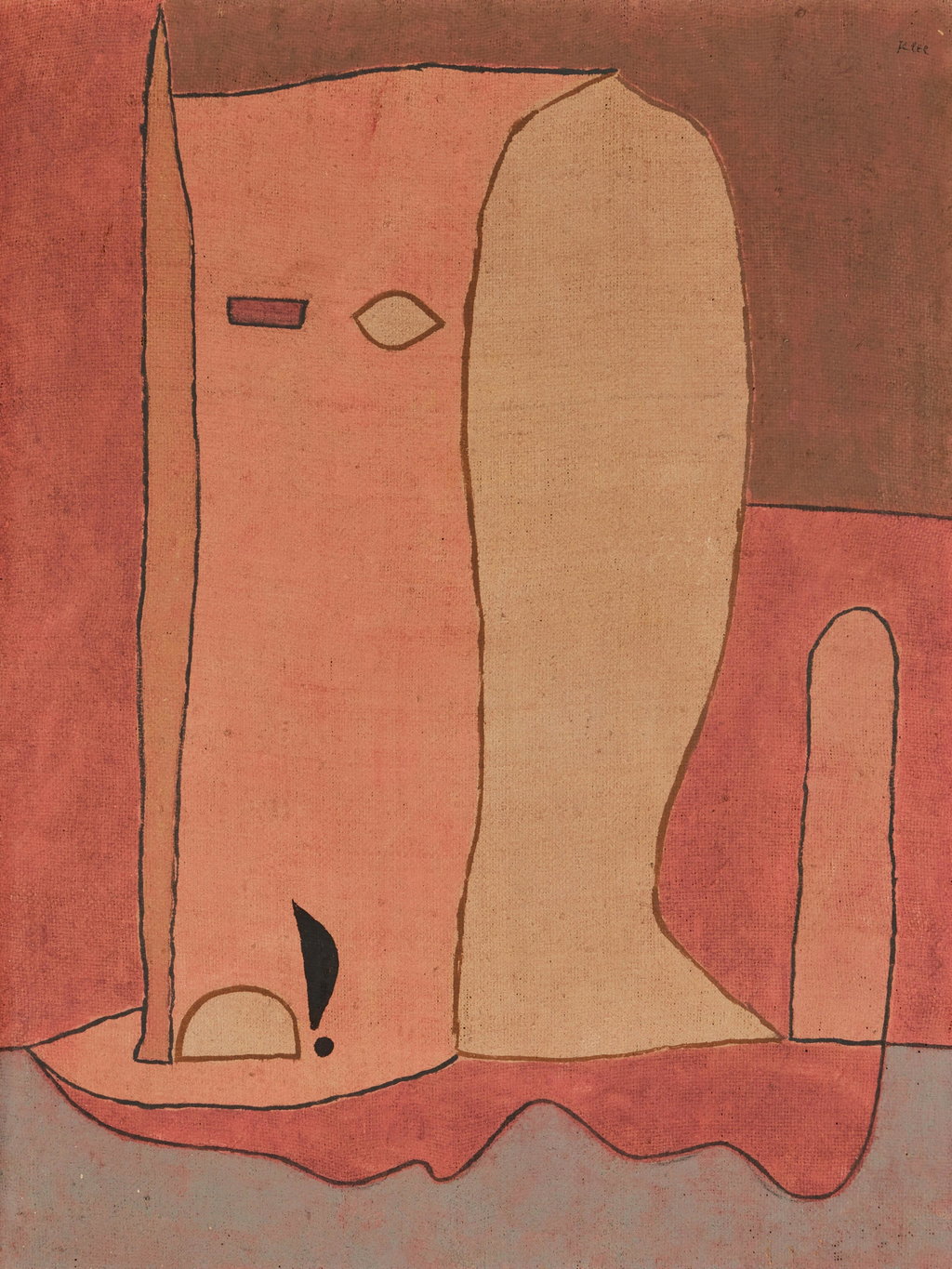 Gartenfigur (Garden Figure) by Paul Klee sold for $4.63m (131% above estimate). Image courtesy of Sotheby's