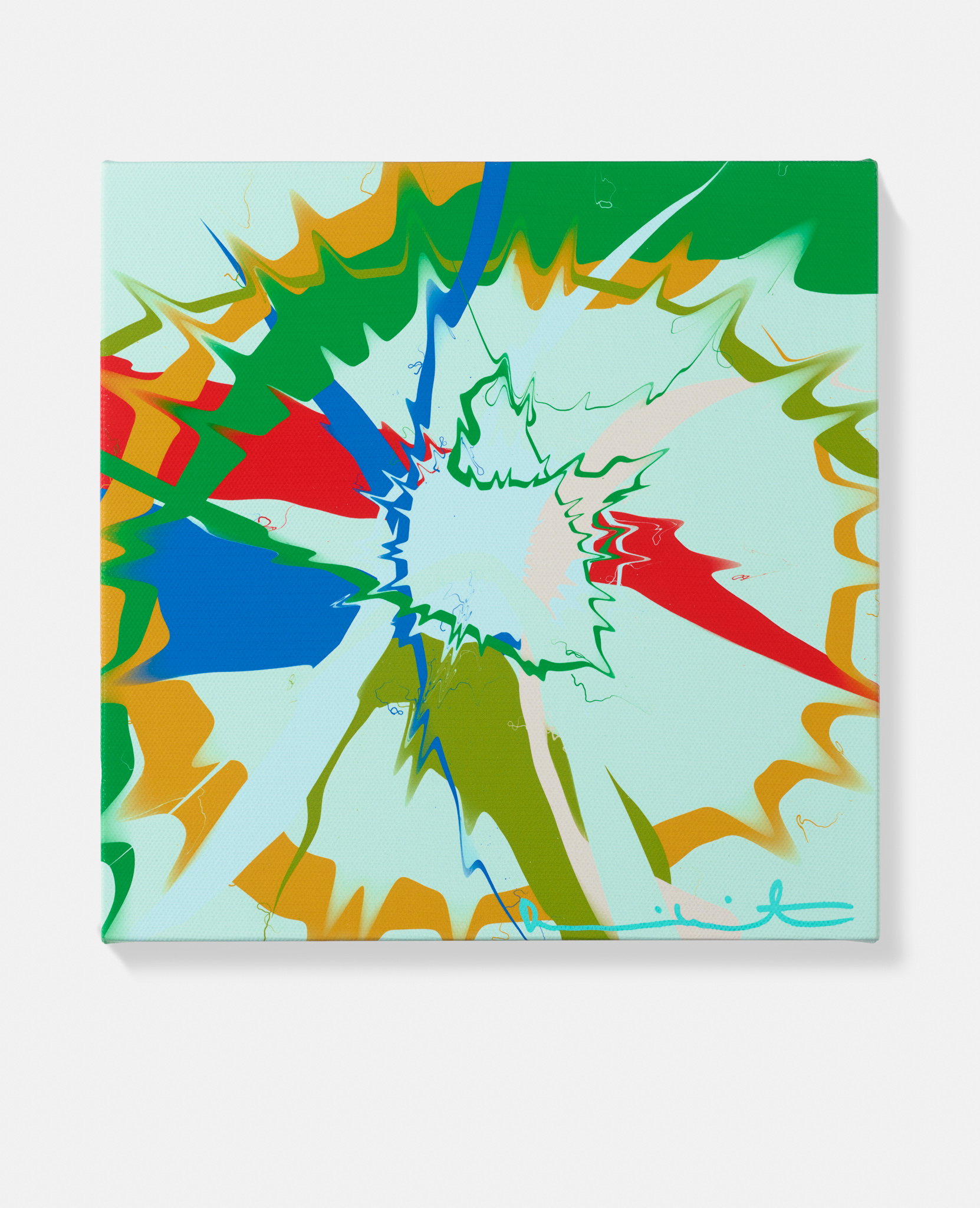 Beautiful, Less Serene, Free-Flowing, Jazzy Corkscrew Painting image #1 main image