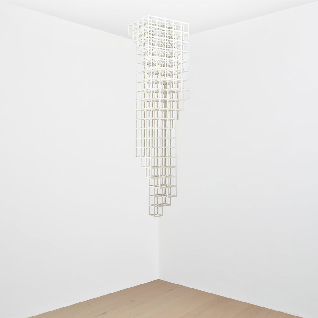 Inverted Spiralling Tower by Sol Lewitt estimated at $242,800 (low) to $296,700 (high). Image courtesy of Phillips