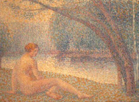 Femme au bord de l'eau (Undated). Sold for $61,400 in 1987. Image courtesy of Christie's