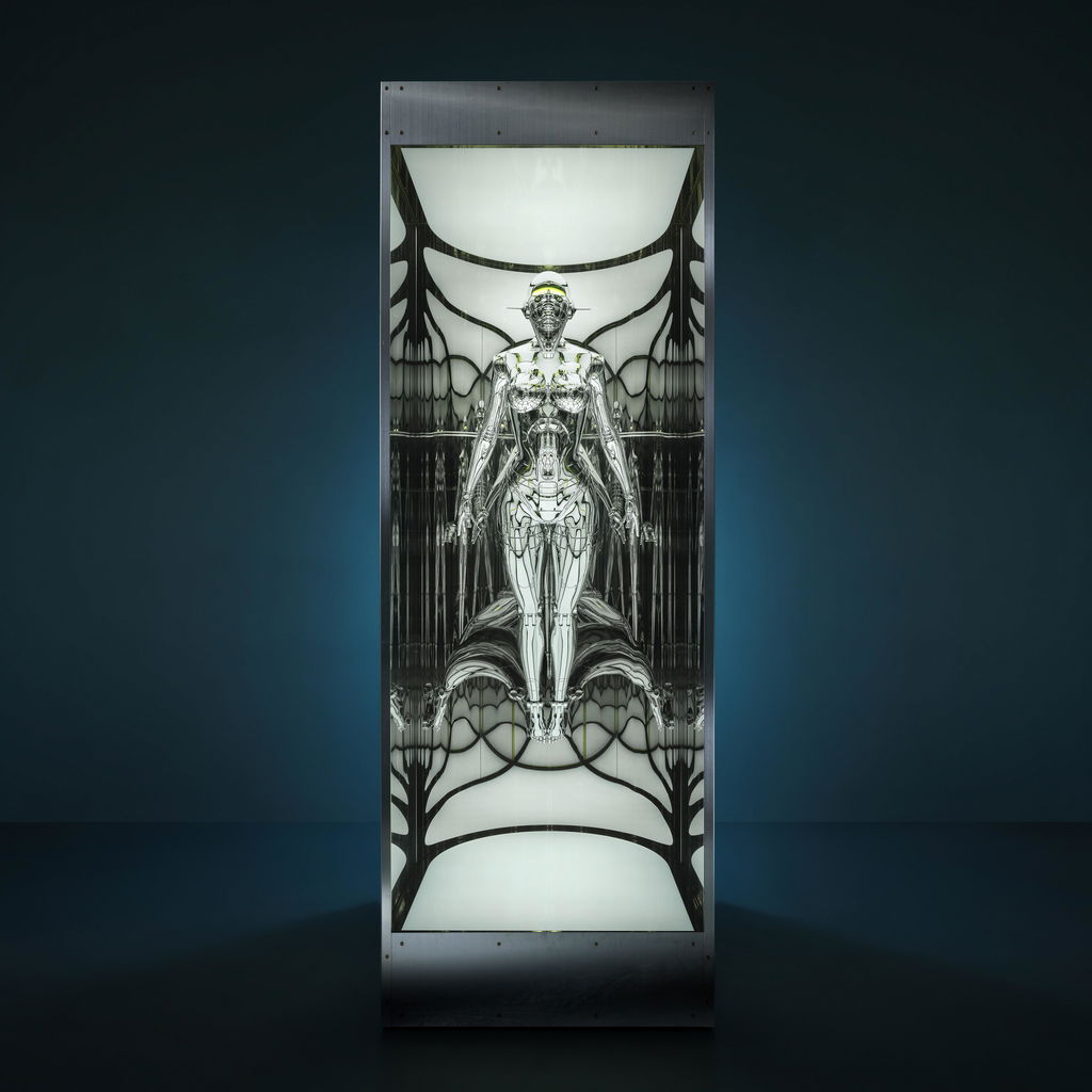 Untitled_Sexy Robot type II floating by Hajime Sorayama sold for $265,300.
Image courtesy of Phillips