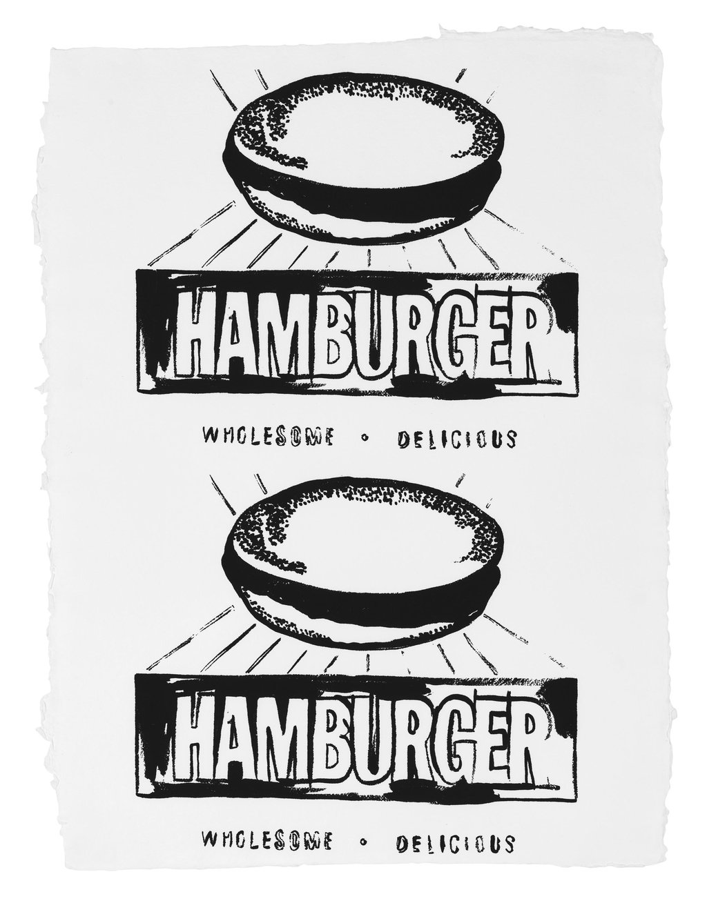 Double Hamburger. Image courtesy of Christie's