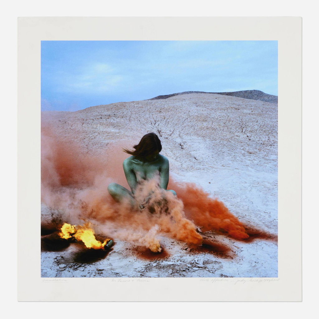Immolation (1972) by Judy Chicago sold for $2,432. Image courtesy of Rago
