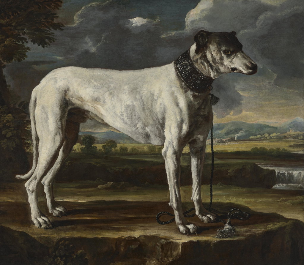 A hound in a landscape. Image courtesy of Christie's
