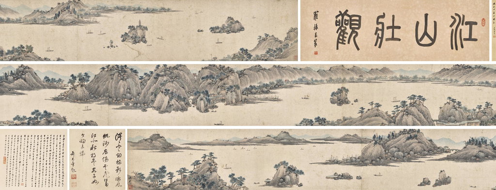 Magnificent View of the Yangzi River by Shen Zhou sold for $599,600. Image courtesy of Christie's