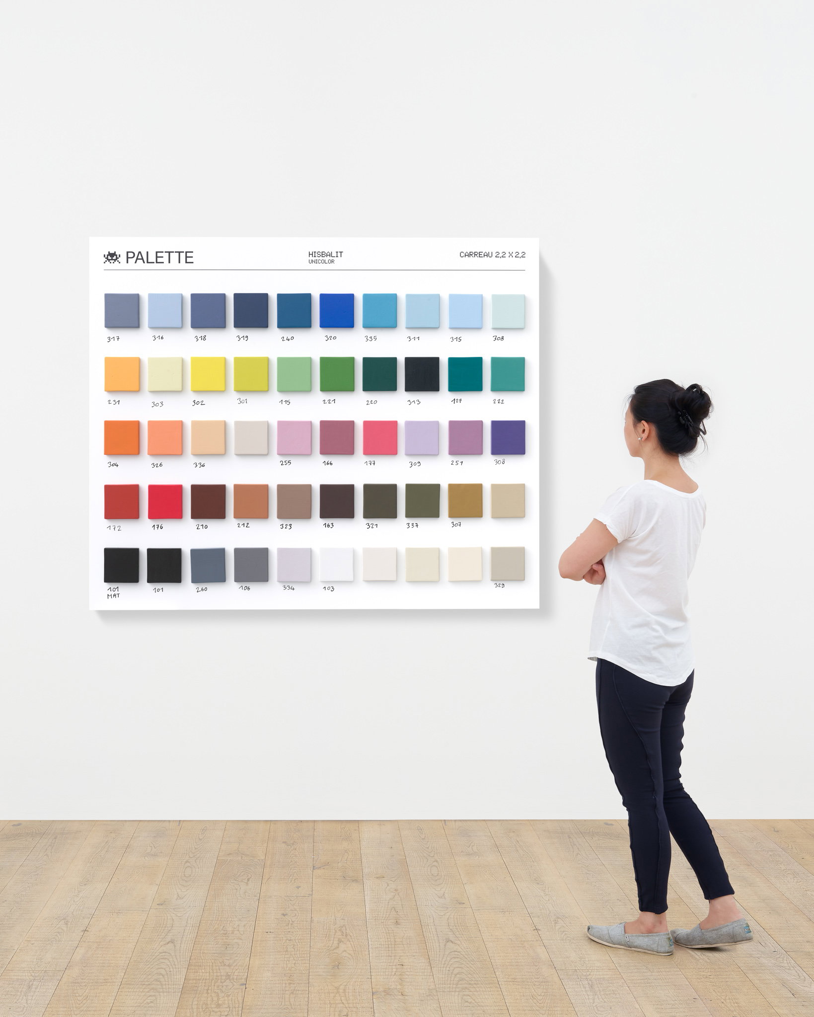 Invaded Palette Colour Chart scale image