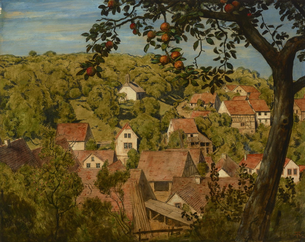 Blick auf Mamolsheim (1990). Sold for $220,300 in 2010. Image courtesy of Christie's