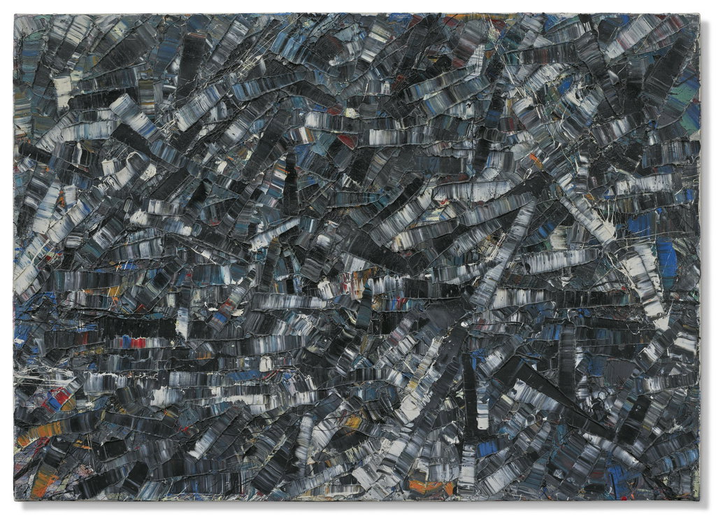 Untitled by Jean Paul Riopelle estimated at $289,200 (low) to $404,800 (high). Image courtesy of Christie's