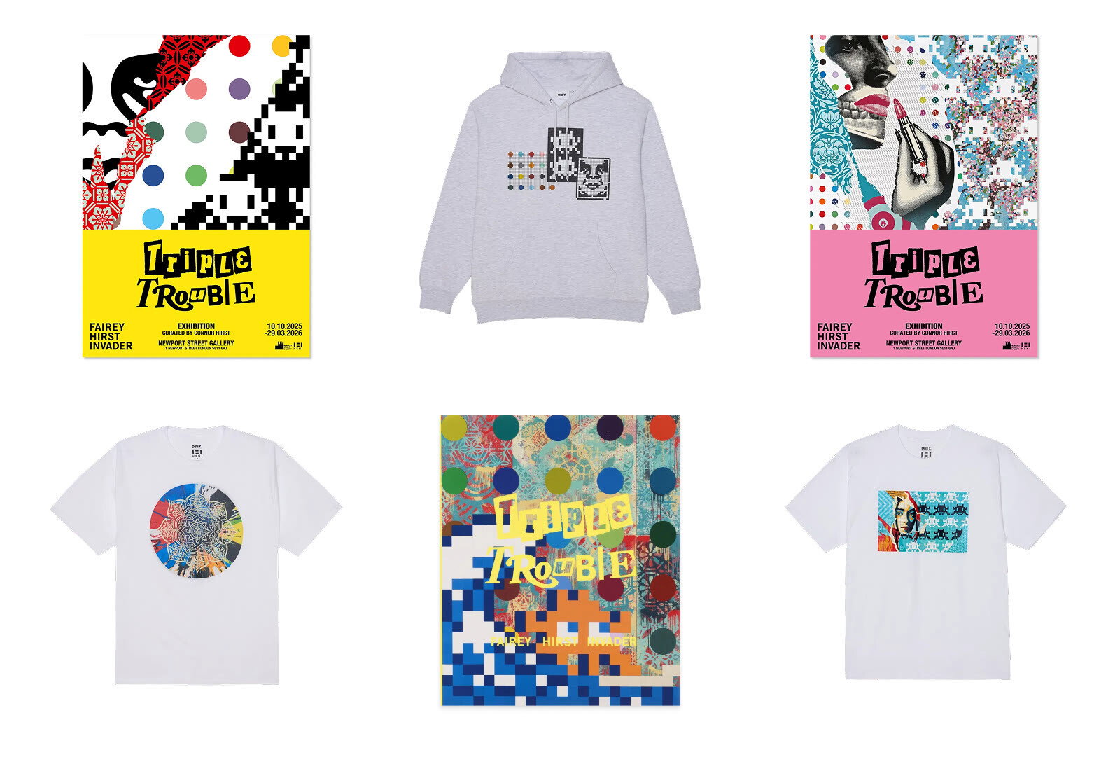 Invaded & Commanded Blossom by Fairey, Hirst & Invader | HENI Editions