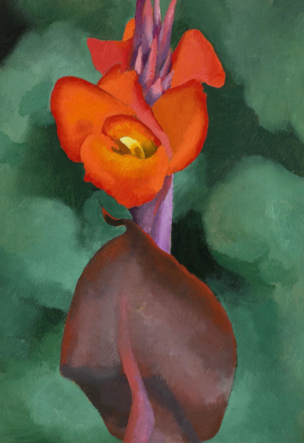 Red Canna by Georgia O'Keeffe sold for $2.83m.
Image courtesy of Christie's