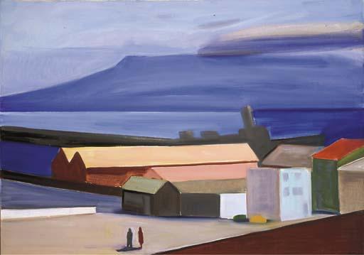 Reykjavik harbour (1981). Sold for $38,100 in 2006. Image courtesy of Christie's