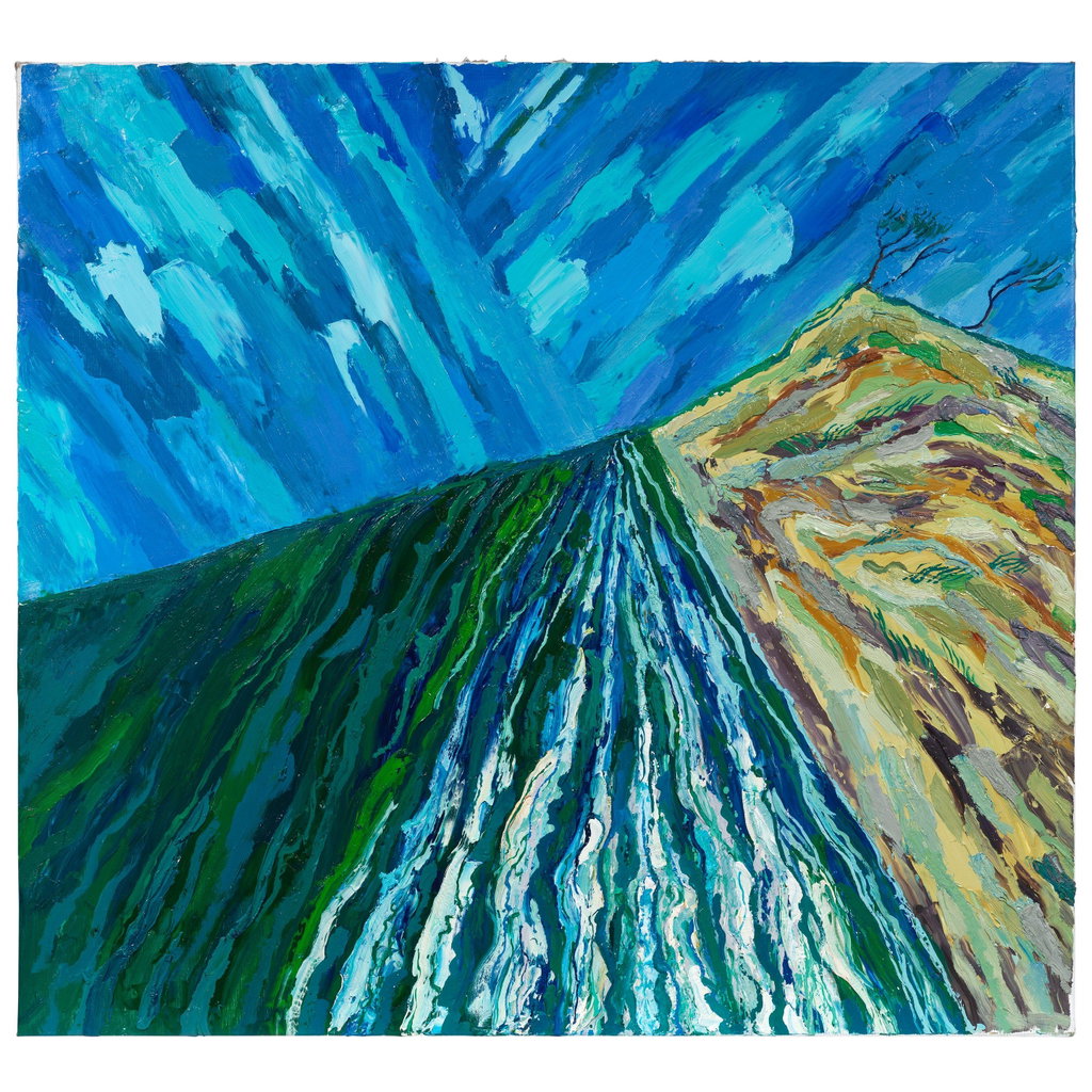 High tide by Maxim Kantor sold for $51,500. Image courtesy of Bonhams