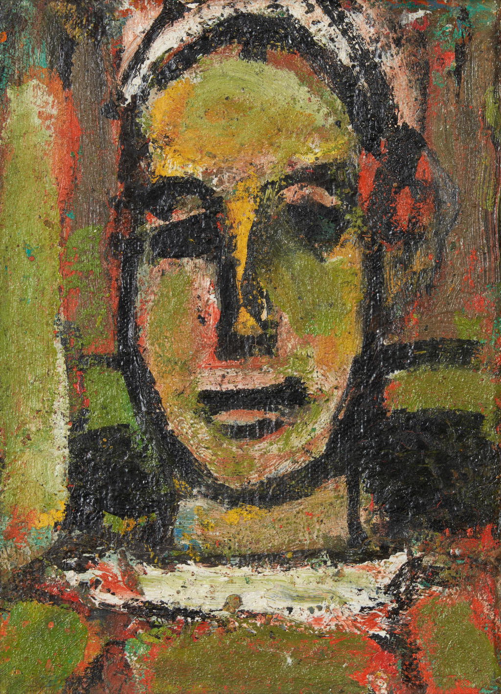 RIGOBERT by Georges Rouault sold for $28,200.
Image courtesy of Bonhams Skinner