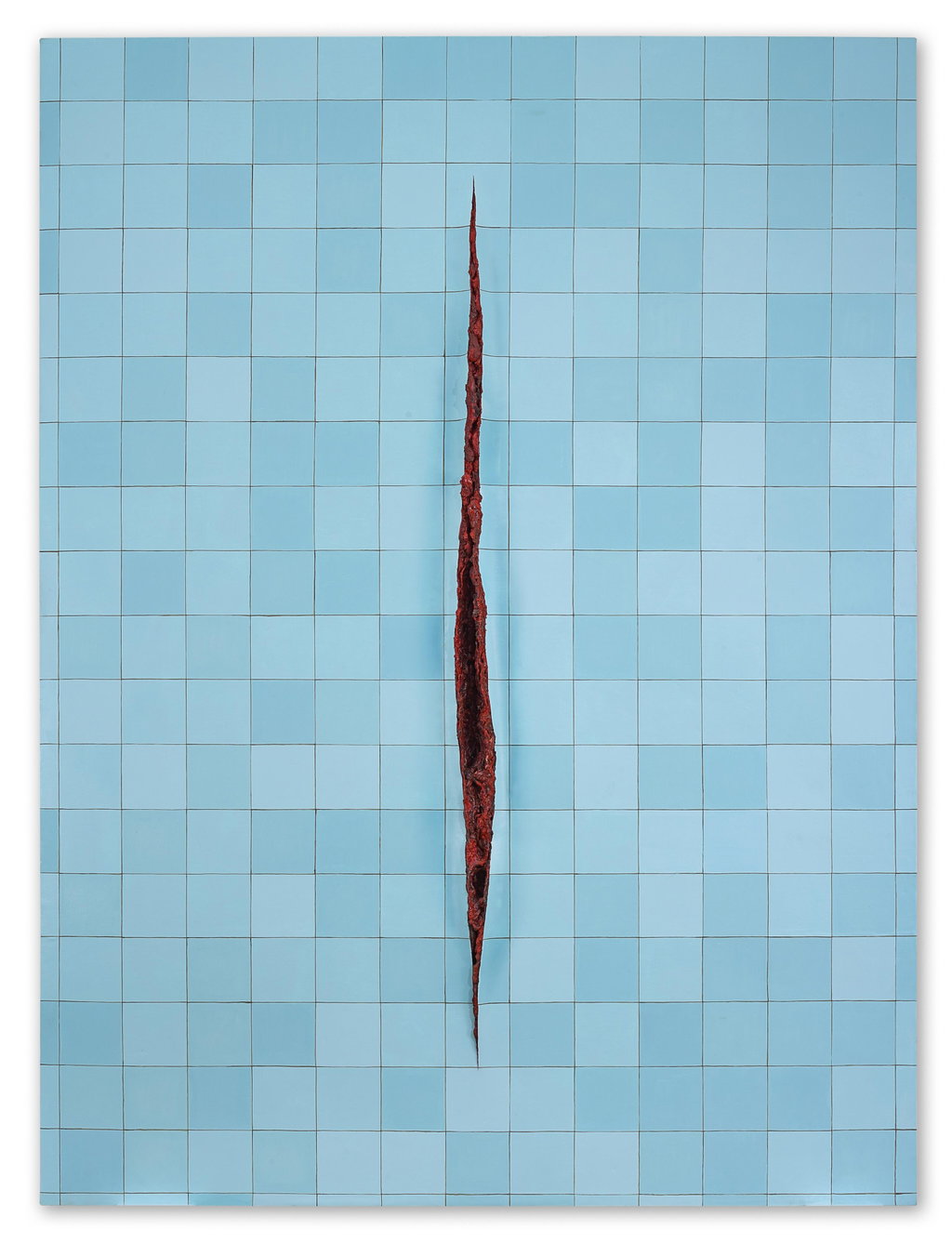 Parede com Incisão à la Fontana 3 (Wall with Incision à la Fontana 3). Image courtesy of Sotheby's