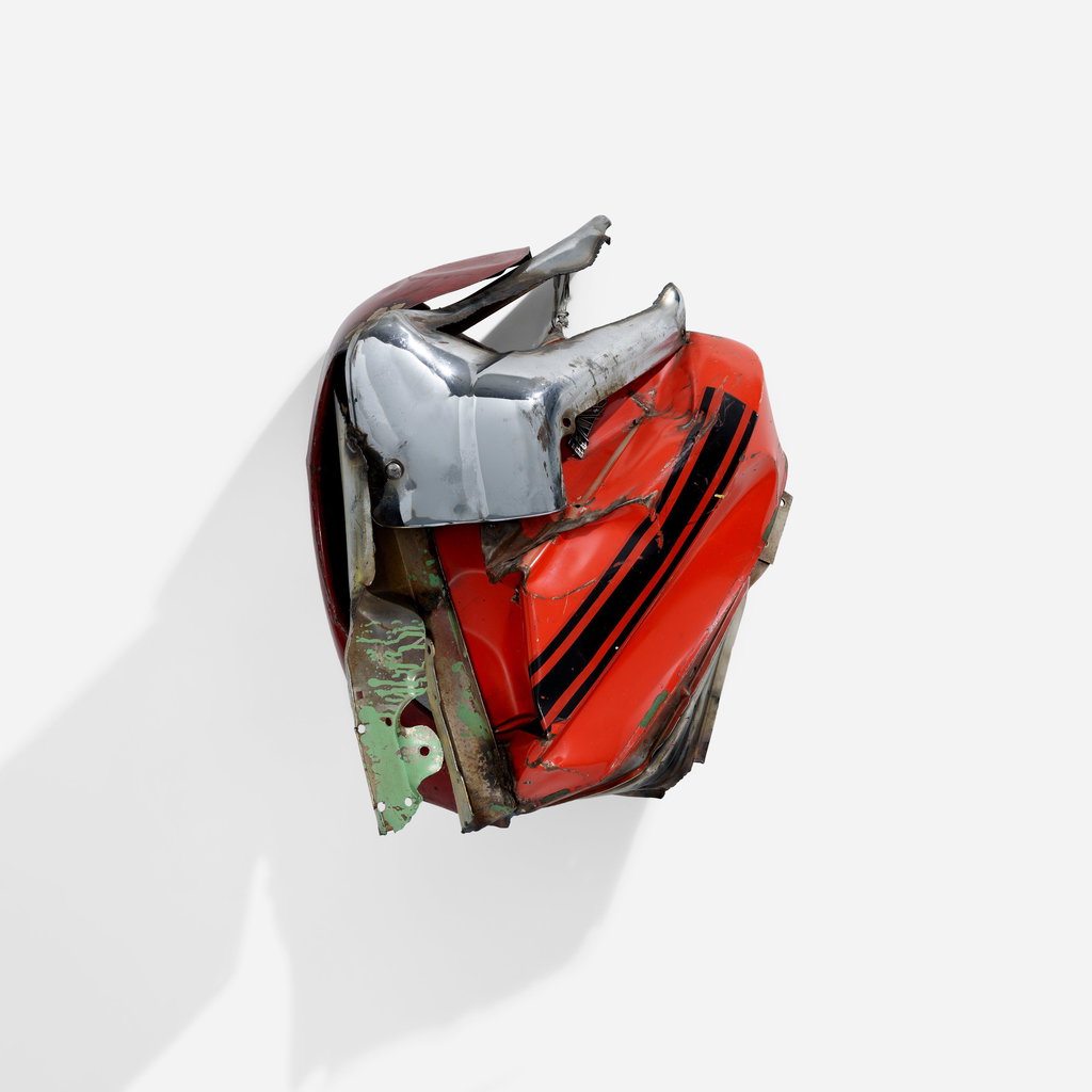 Lucy Snaggletooth by John Chamberlain estimated at $400,000 (low) to $600,000 (high). Image courtesy of Phillips