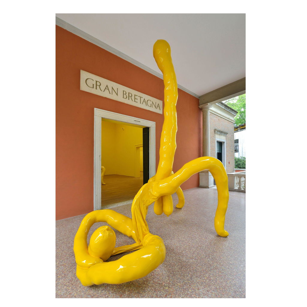 Gold Cup Maradona by Sarah Lucas estimated at $405,800 (low) to $541,100 (high). Image courtesy of Bonhams