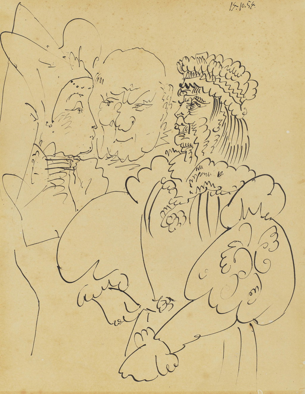 Trois personnages. Image courtesy of Christie's
