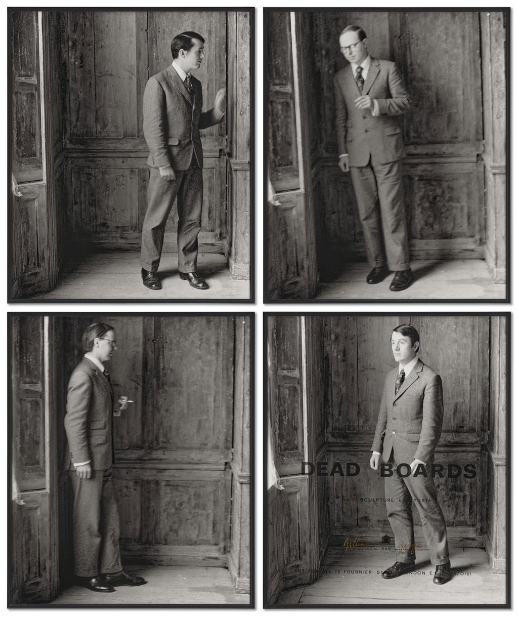 Dead Boards No 19 by Gilbert and George sold for $203,100 (284% above estimate). Image courtesy of Christie's